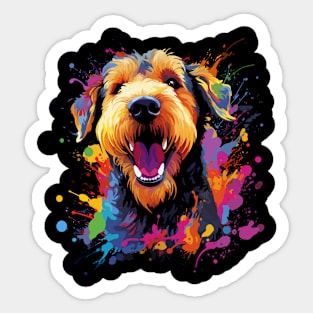 Airedale Terrier Happiness Sticker